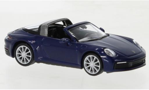 Diecast model cars Porsche 992 Targa 1/87 Minichamps 911  4 metallise blue 2020 Porsche 992 Targa 1/87 Minichamps 911  4 metallise blue 2020 diecast model cars