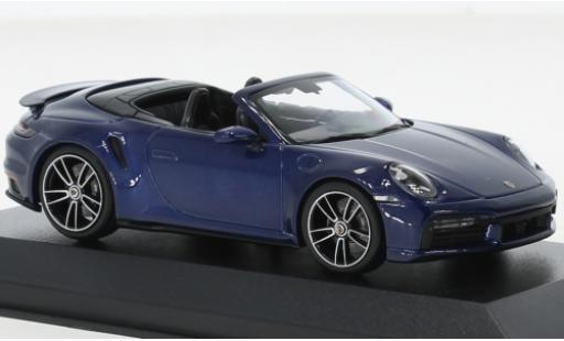 Diecast model cars Porsche 992 Turbo s 1/43 Minichamps 911  Turbo S cabriolet metallise blue foncé 2020 Porsche 992 Turbo s 1/43 Minichamps 911  Turbo S cabriolet metallise blue foncé 2020 diecast model cars