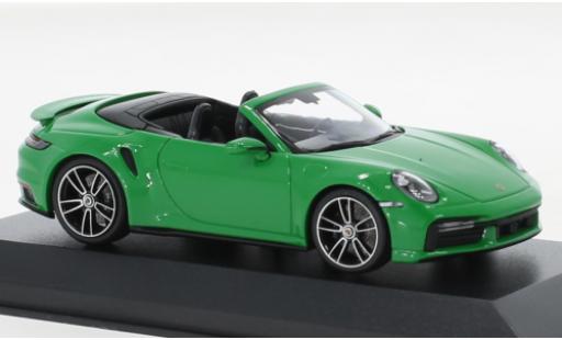 Diecast model cars Porsche 992 Turbo s 1/43 Minichamps 911  Turbo S cabriolet green 2020 Porsche 992 Turbo s 1/43 Minichamps 911  Turbo S cabriolet green 2020 diecast model cars