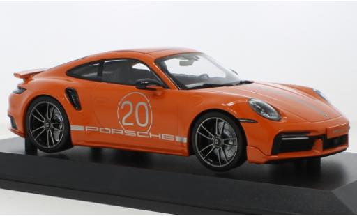 Diecast model cars Porsche 992 Turbo s 1/18 Minichamps 911  Turbo S orange 2021 Porsche 992 Turbo s 1/18 Minichamps 911  Turbo S orange 2021 diecast model cars