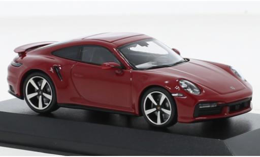 Diecast model cars Porsche 992 Turbo s 1/43 Minichamps 911  Turbo S red foncé 2020 Porsche 992 Turbo s 1/43 Minichamps 911  Turbo S red foncé 2020 diecast model cars