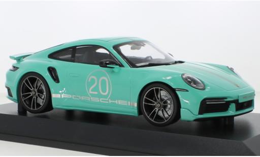 Diecast model cars Porsche 992 Turbo s 1/18 Minichamps 911  Turbo S turquoise 2021 Porsche 992 Turbo s 1/18 Minichamps 911  Turbo S turquoise 2021 diecast model cars