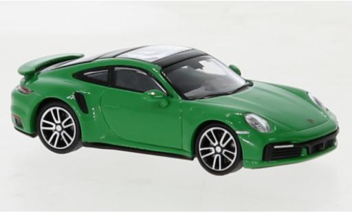 Diecast model cars Porsche 992 Turbo s 1/87 Minichamps 911  Turbo S green 2020 Porsche 992 Turbo s 1/87 Minichamps 911  Turbo S green 2020 diecast model cars