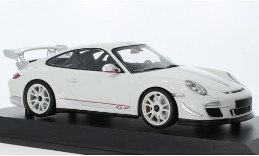 Diecast model cars Porsche 997 GT3 RS 1/18 Minichamps 911 (/II) 4.0 white 2011 Porsche 997 GT3 RS 1/18 Minichamps 911 (/II) 4.0 white 2011 diecast model cars