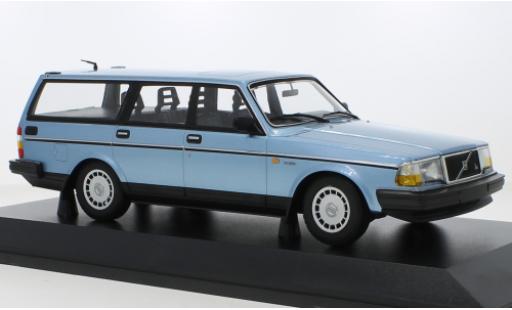 Diecast model cars Volvo 240 1/18 Minichamps GL Break metallise blue clair 1986 Volvo 240 1/18 Minichamps GL Break metallise blue clair 1986 diecast model cars