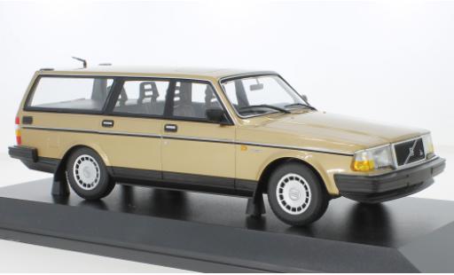 Diecast model cars Volvo 240 1/18 Minichamps GL Break metallise beige 1986 Volvo 240 1/18 Minichamps GL Break metallise beige 1986 diecast model cars