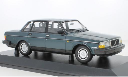 Diecast model cars Volvo 240 1/18 Minichamps GL metallise turquoise 1986 Volvo 240 1/18 Minichamps GL metallise turquoise 1986 diecast model cars