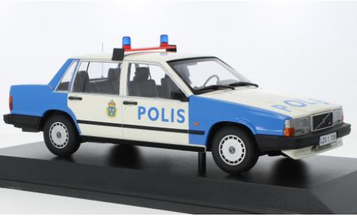 Volvo 740 1/18 Minichamps GL Polis (SE) 1986 diecast model cars