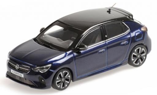 Opel Corsa 1/43 Minichamps E metallic blue/metallic black 2019 diecast model cars