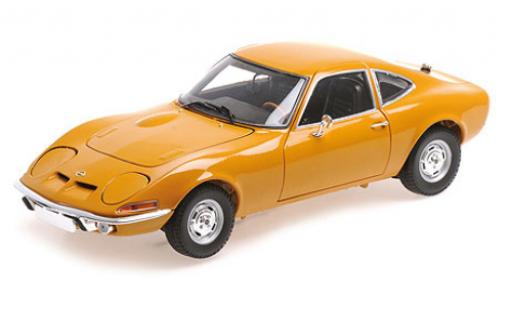 Opel GT 1/18 Minichamps yellow 1970 diecast model cars