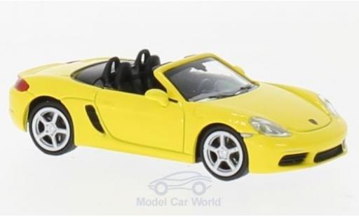 Diecast model cars Porsche Boxster 1/87 Minichamps 718 yellow 2016 Porsche Boxster 1/87 Minichamps 718 yellow 2016 diecast model cars