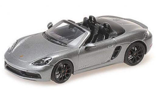 Diecast model cars Porsche Boxster 1/43 Minichamps 718 GTS 4.0 (982) metallic grey 2020 Porsche Boxster 1/43 Minichamps 718 GTS 4.0 (982) metallic grey 2020 diecast model cars