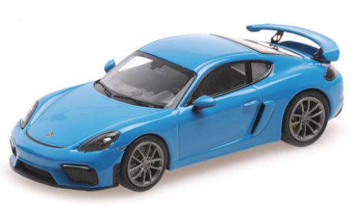 Porsche Cayman GT4 1/43 Minichamps 718 GT4 (982) blue 2020 diecast model cars