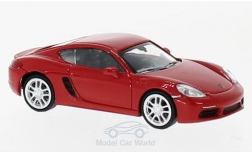 Diecast model cars Porsche Cayman 1/87 Minichamps 718 red 2016 Porsche Cayman 1/87 Minichamps 718 red 2016 diecast model cars