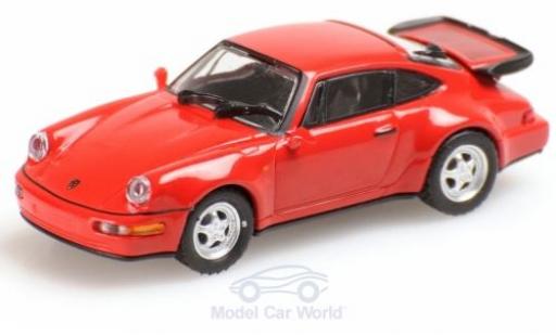 Diecast model cars Porsche 964 Turbo 1/87 Minichamps 911 () Turbo red 1990 Porsche 964 Turbo 1/87 Minichamps 911 () Turbo red 1990 diecast model cars