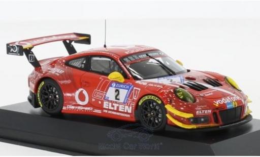 Diecast model cars Porsche 991 GT3 R 1/43 Minichamps 911 () GT3 R No.2 Gigaspeed Team 24h Nürburgring 2018 S.Jans/M.Böckmann/J-E.Slooten/L.Luhr Porsche 991 GT3 R 1/43 Minichamps 911 () GT3 R No.2 Gigaspeed Team 24h Nürburgring 2018 S.Jans/M.Böckmann/J-E.Slooten/L.Luhr diecast model cars