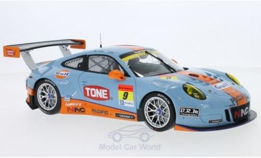 Diecast model cars Porsche 991 GT3 R 1/18 Minichamps 911 () GT3 R No.9 Pacific With Gulf Racing Gulf Super GT 300 2017 L. Jono/M. Kyosuke Porsche 991 GT3 R 1/18 Minichamps 911 () GT3 R No.9 Pacific With Gulf Racing Gulf Super GT 300 2017 L. Jono/M. Kyosuke diecast model cars