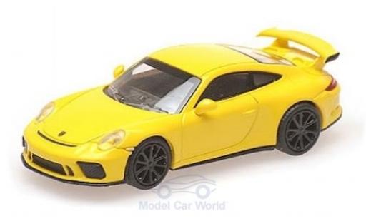 Diecast model cars Porsche 991 GT3 1/87 Minichamps 911 ( II) GT3 yellow 2017 Porsche 991 GT3 1/87 Minichamps 911 ( II) GT3 yellow 2017 diecast model cars