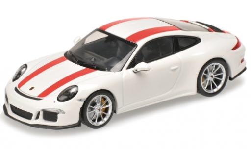 Diecast model cars Porsche 991 R 1/12 Minichamps 911 () R white/red 2016 Porsche 991 R 1/12 Minichamps 911 () R white/red 2016 diecast model cars