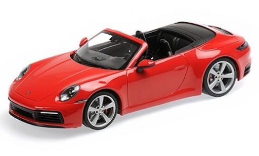 Diecast model cars Porsche 992 4S 1/18 Minichamps 911 () Carrera 4S Cabriolet red 2019 Porsche 992 4S 1/18 Minichamps 911 () Carrera 4S Cabriolet red 2019 diecast model cars