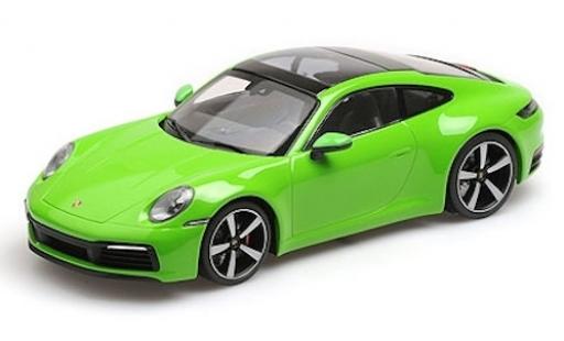 Diecast model cars Porsche 992 4S 1/18 Minichamps 911 () Carrera 4S green 2019 Porsche 992 4S 1/18 Minichamps 911 () Carrera 4S green 2019 diecast model cars