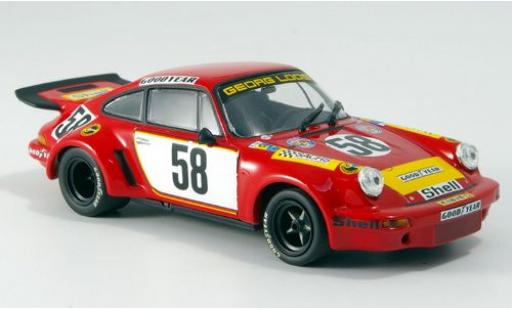 Diecast model cars Porsche 930 RSR 1/43 Minichamps 911 Carrera RSR 3.0 No.58 Gelo Racing Team 24h Le Mans 1975 J.Fitzpatrick/G.van Lennep/M.Schurti sans Vitrine Porsche 930 RSR 1/43 Minichamps 911 Carrera RSR 3.0 No.58 Gelo Racing Team 24h Le Mans 1975 J.Fitzpatrick/G.van Lennep/M.Schurti sans Vitrine diecast model cars