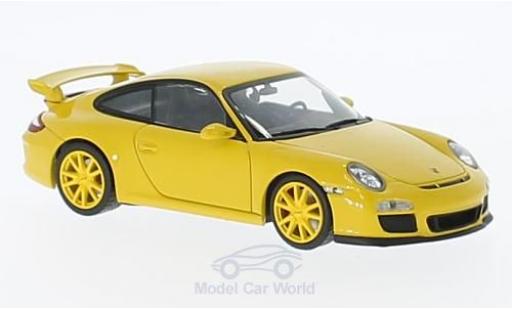 Diecast model cars Porsche 997 GT3 1/43 Minichamps 911 GT3 yellow 2009 mit yellowen Felgen Porsche 997 GT3 1/43 Minichamps 911 GT3 yellow 2009 mit yellowen Felgen diecast model cars