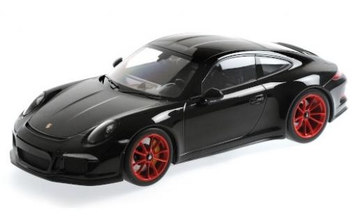 Diecast model cars Porsche 991 R 1/12 Minichamps 911 R black 2016 red jantes Porsche 991 R 1/12 Minichamps 911 R black 2016 red jantes diecast model cars
