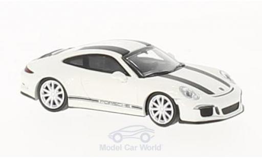 Diecast model cars Porsche 991 R 1/87 Minichamps 911 R white/black 2016 Porsche 991 R 1/87 Minichamps 911 R white/black 2016 diecast model cars