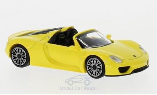 Diecast model cars Porsche 918 1/87 Minichamps Spyder yellow 2015 Porsche 918 1/87 Minichamps Spyder yellow 2015 diecast model cars