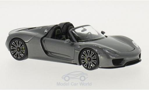Diecast model cars Porsche 918 1/43 Minichamps Spyder metallic grey 2013 Porsche 918 1/43 Minichamps Spyder metallic grey 2013 diecast model cars
