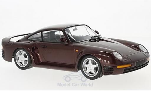 Porsche 959 1/18 Minichamps metallic red 1987 diecast model cars