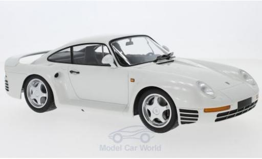 Porsche 959 1987 1/18 Minichamps metallic white 1987 diecast model cars
