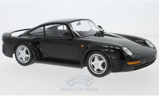 Porsche 959 1987 1/18 Minichamps black 1987 diecast model cars