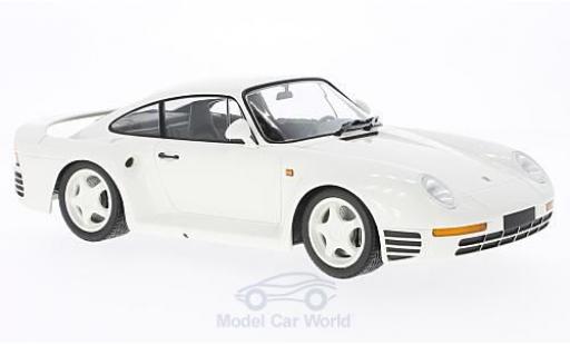 Porsche 959 1987 1/18 Minichamps white 1987 diecast model cars