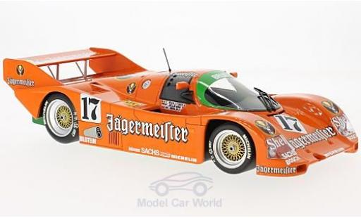 Porsche 962 1986 1/18 Minichamps C No.17 Brun Motorsport Jägermeister 1000 Km Spa 1986 T.Boutsen/F.Jelinski/W.Brun diecast model cars