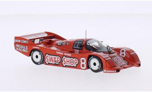 Porsche 962 1985 1/43 Minichamps IMSA No.8 Ingalls Racing Swap Shop IMSA 12h Sebring 1985 A.J.Foyt/B.Wollek diecast model cars