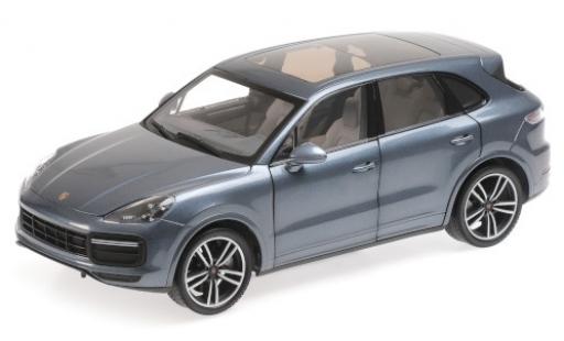 Porsche Cayenne Turbo S 1/18 Minichamps Turbo S metallic blue 2017 diecast model cars