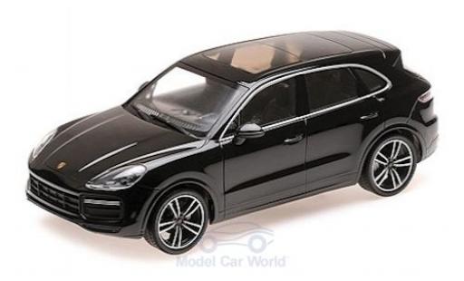 Porsche Cayenne Turbo S 1/18 Minichamps Turbo S black 2017 diecast model cars