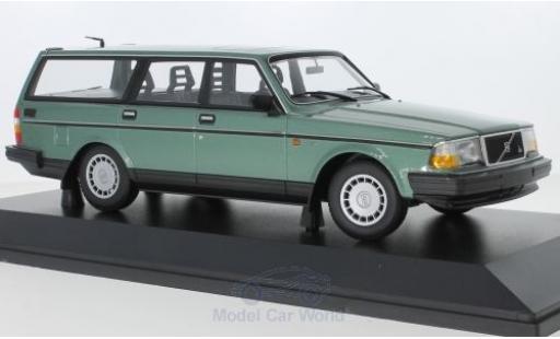 Diecast model cars Volvo 240 1/18 Minichamps GL Break metallic green 1986 Volvo 240 1/18 Minichamps GL Break metallic green 1986 diecast model cars
