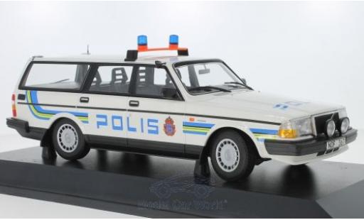 Diecast model cars Volvo 240 1/18 Minichamps GL Break Polis Sweden 1986 Volvo 240 1/18 Minichamps GL Break Polis Sweden 1986 diecast model cars