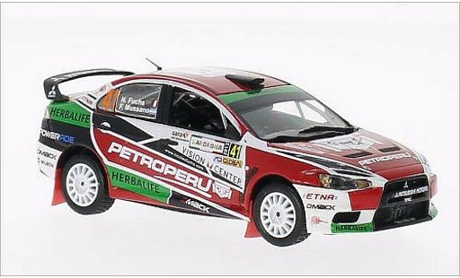 Mitsubishi Lancer Evolution X 1/43 Vitesse Evo Petroperu Rally Italia Sardegna No.41 2013 /F.Mussano diecast model cars