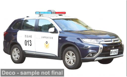 Mitsubishi Outlander 1/43 Vitesse 2019 Taipei City Police Department 1:43 diecast model cars