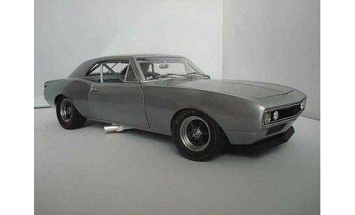 Chevrolet Camaro Z28 1/18 GMP brushed aluminum grey 1967 diecast model cars