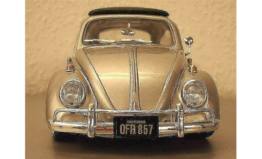 Volkswagen Kafer Base 1/18 Burago coxinelle grey jantes bords larges diecast model cars