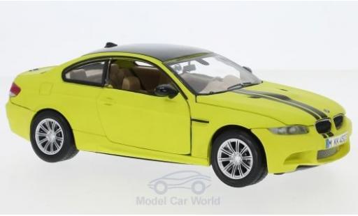 Bmw M3 1/24 Motormax Coupe matt-yellow/black 2008 diecast model cars
