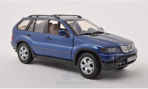 Diecast model cars Bmw X5 E53 1/18 Motormax (E53) metallic blue Bmw X5 E53 1/18 Motormax (E53) metallic blue diecast model cars
