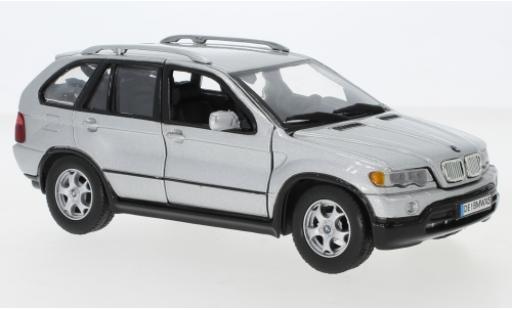 Diecast model cars Bmw X5 1/24 Motormax (E53) grey Bmw X5 1/24 Motormax (E53) grey diecast model cars