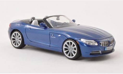 Bmw Z4 1/24 Motormax (E89) metallic blue 2010 diecast model cars