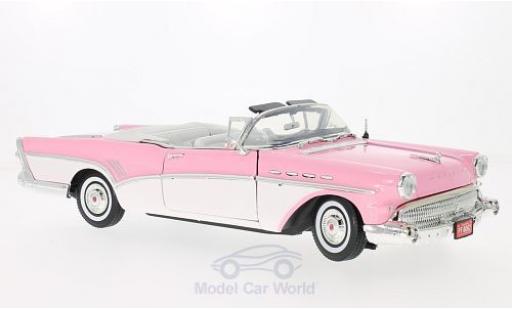 Diecast model cars Buick Roadmaster 1/18 Motormax Convertible pink/white 1957 Buick Roadmaster 1/18 Motormax Convertible pink/white 1957 diecast model cars